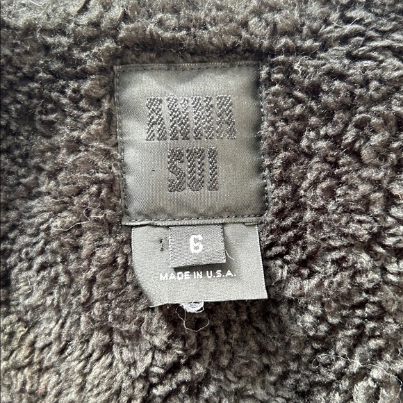 Anna Sui Ombre Plaid Toggle Hooded Wool Blend Coat Jacket Women Size 6 - Picture 11 of 16